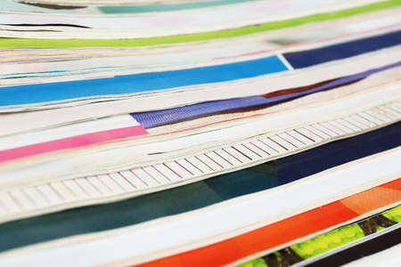 Many magazines close upの写真素材