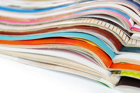 Many magazines close upの写真素材