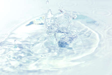 Water splash, close-upの写真素材