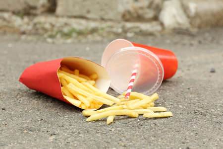 Fast food litterの写真素材