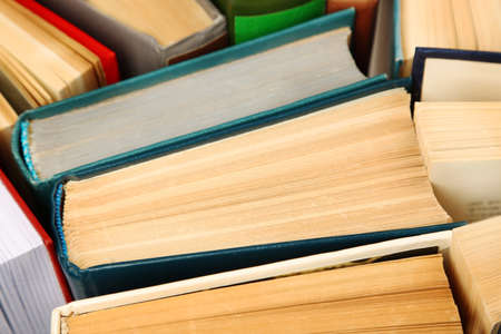 Pile of books, macro viewの写真素材