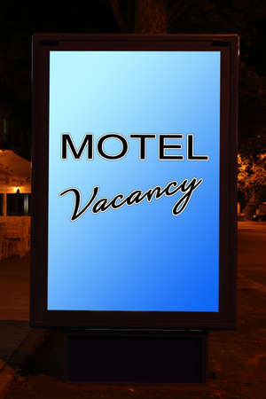 Motel city-lightの写真素材