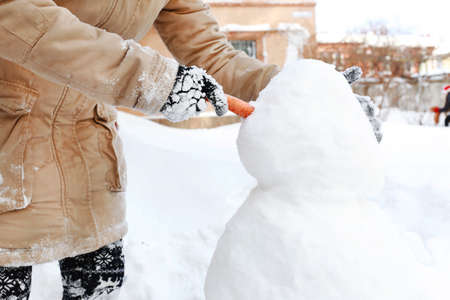 Funny Snowmanの写真素材
