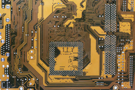 Motherboard, macro viewの写真素材