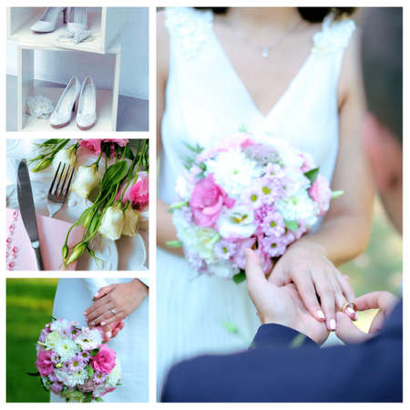 Wedding collageの写真素材