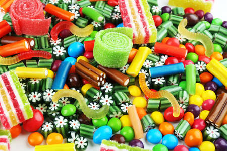 Colorful candies close-upの写真素材
