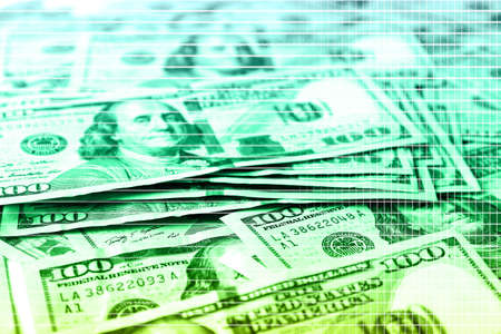 Many hundred dollars cash money as backgroundの写真素材