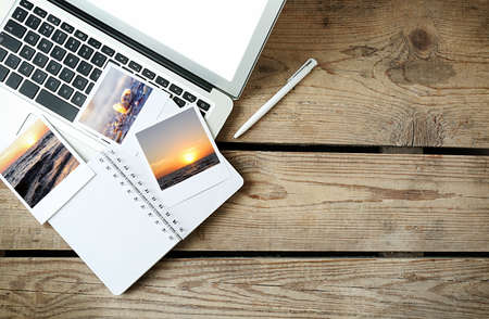 Vacation and traveling concept with modern technologyの写真素材