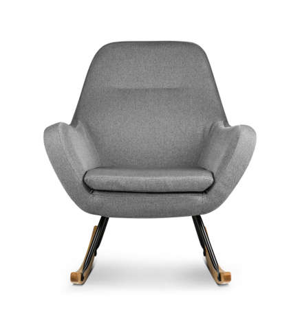 Modern armchair on white backgroundの写真素材