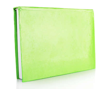 Single book isolated on whiteの写真素材