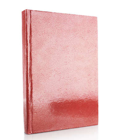 Single book isolated on whiteの写真素材