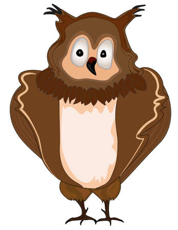 Little Beautiful Owlのイラスト素材