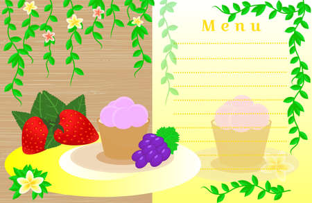 Cafe menu designのイラスト素材
