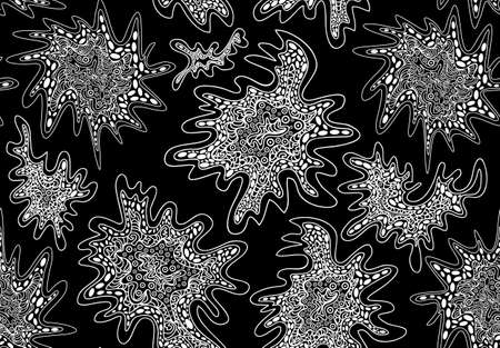 Abstract vector seamless pattern  You can use any color of backgroundのイラスト素材