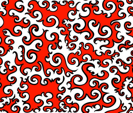 Abstract crimson vector seamless patternのイラスト素材