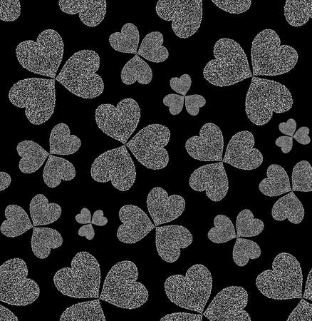 Vector seamless pattern with clover leaves for St. Patricks dayのイラスト素材