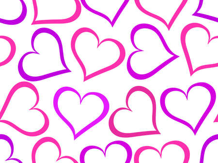 Valentine's day vector seamless pattern with many multicolored hearts. You can use any color of backgroundのイラスト素材