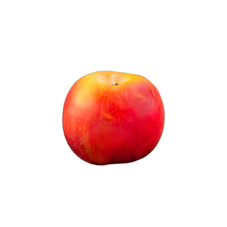 red apple isolated on white backgroundの写真素材