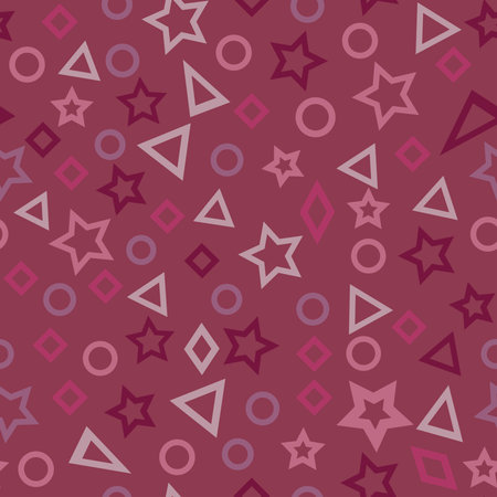 Abstract geometric patterns. seamless patterns, abstract geometric shapesのイラスト素材