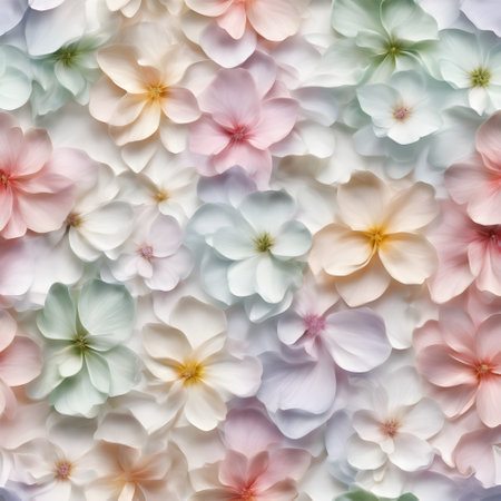 Gorgeous floral blossom pattern peonies amazing collage photo artistic work. Bloom flowers elegant style background. This photo was generated using Playground AIの素材
