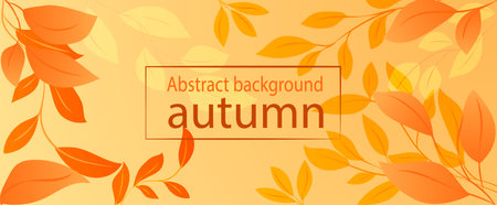 Abstract representation of autumn leaves in warm tones highlighting seasonal changeのイラスト素材
