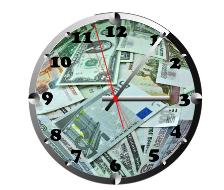 illustrations different denominations in the dial