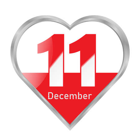 Poland Independence Day is traditionally celebrated on December 11 vector poster for decorationのイラスト素材