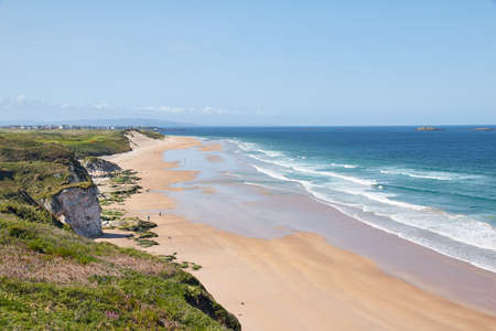 Beach at Portrush, in Northern Ireland.の写真素材