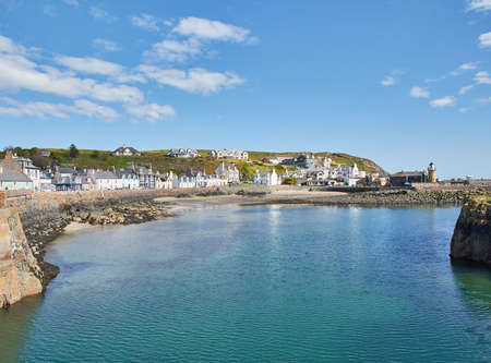 Portpatrick Harbour, in Ayrshire.の写真素材