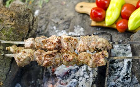 Meat for barbecue の写真素材