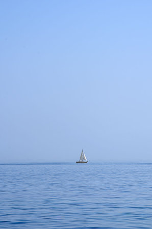 Boat ship at sea 