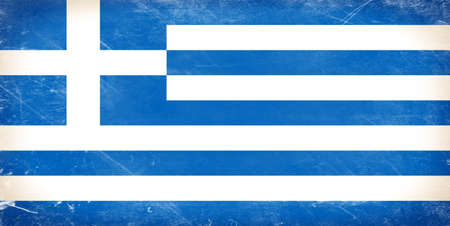 Greece Flag Waving In The Windの写真素材