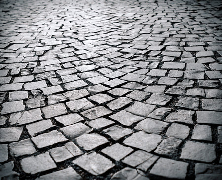 Sett bricks, texture or background, stone pavement
