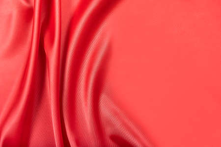 Red silk texture of  satin abstract background.の写真素材
