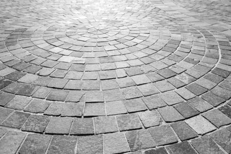 Stone path at the old town. Abstract texture.の写真素材