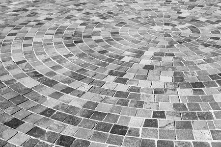 Stone path at the old town. Abstract texture.の写真素材