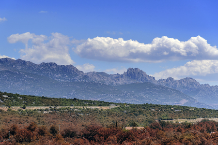 Panorama view of the mountains.の写真素材