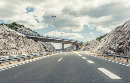 Bridge over a highway.