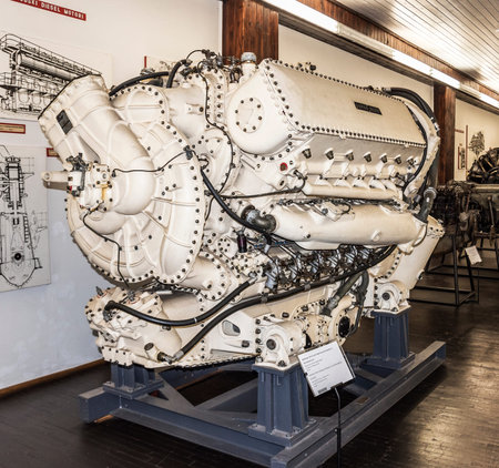 The engine of the old plane.