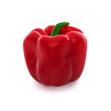 Red pepper isolated on a white backgroundの写真素材