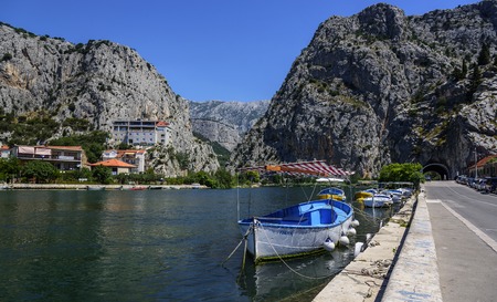 Town Omis in Croatia.のeditorial素材