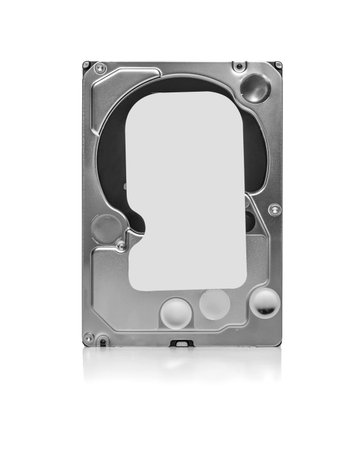 HDD hard drive isolated on white background.