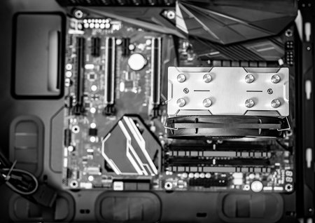 Components of the computer at the time of assembly of the PC.