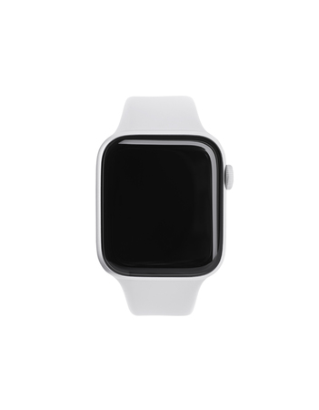 White smart watch isolated on with background.の写真素材