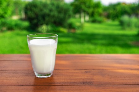 Glass of milk.の写真素材