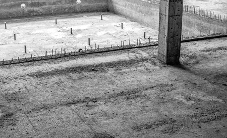 Constructions of a building under construction or a room.