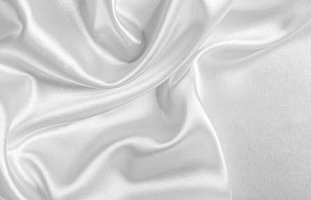 White silk fabric as an background.の写真素材