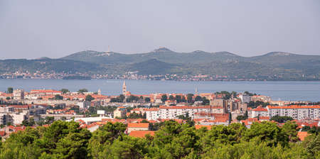 Panorama of the city of Zadar, Dalmatia, Croatia.の写真素材