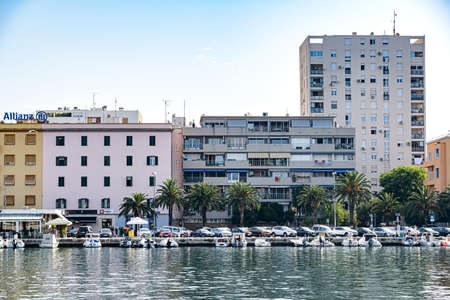 Panorama of the city of Zadar, Dalmatia, Croatia.のeditorial素材