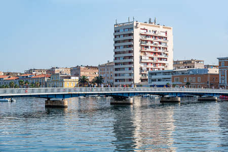 Panorama of the city of Zadar, Dalmatia, Croatia.のeditorial素材